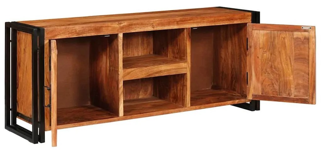 TV szekrény Barna 120 x 30 x 50 cm tömör akácfa