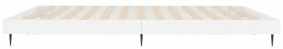 vidaXL magasfényű fehér szerelt fa ágykeret 180 x 200 cm