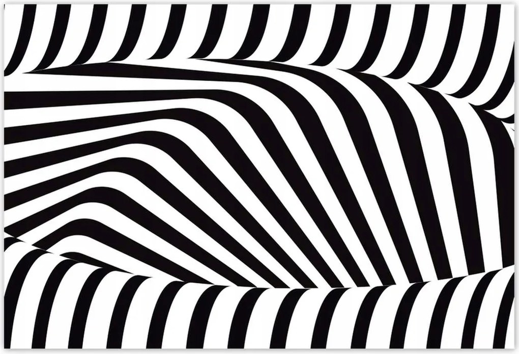 Poszterek 185x125 Absztrakt fekete-fehér