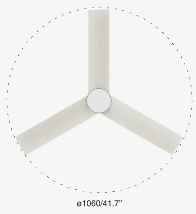 FARO 34288-1TW-LED Dimmelhető ventilátor CRUISER S LED/20W/230V 2700/4000/6500K + távirányító