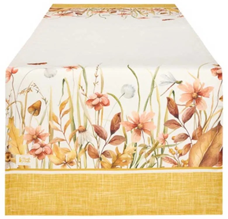 Asztali futó 50x150 cm pamut Giardino d'Autunno őszi hangulatú