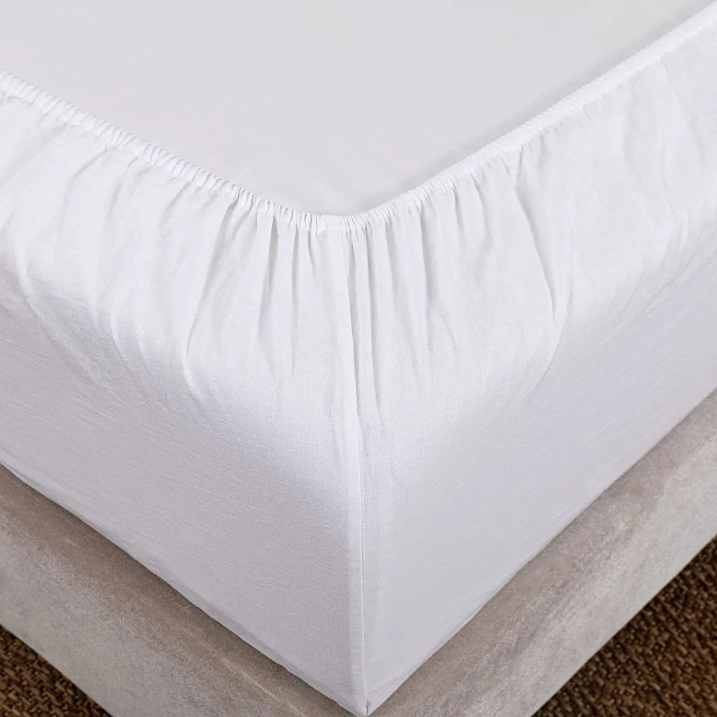 Jersey fehér lepedő TiaHome - 180x200cm