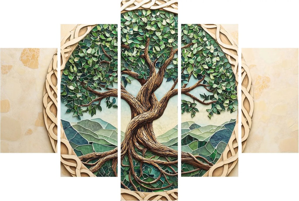 Kép – Fonott életfa (150x105 cm)