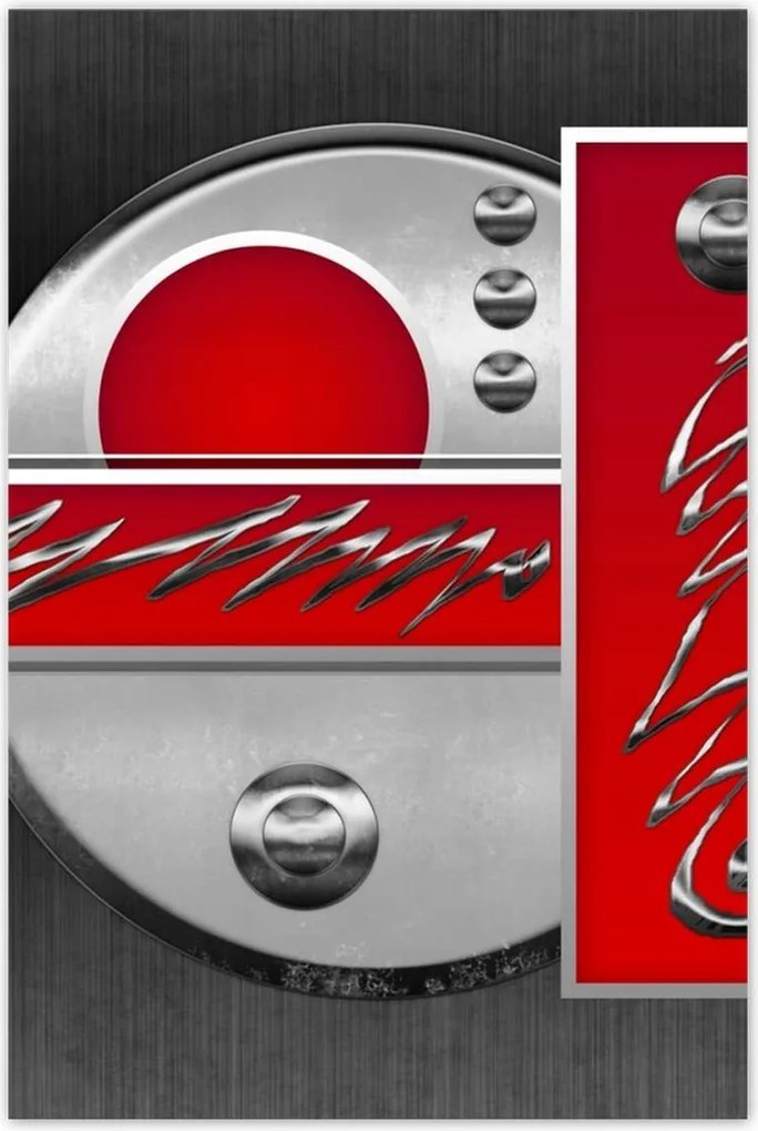 Poszterek 80x120 Piros absztrakt