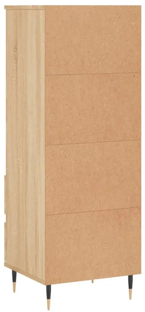 sonoma tölgy szerelt fa magasszekrény 40 x 36 x 110 cm