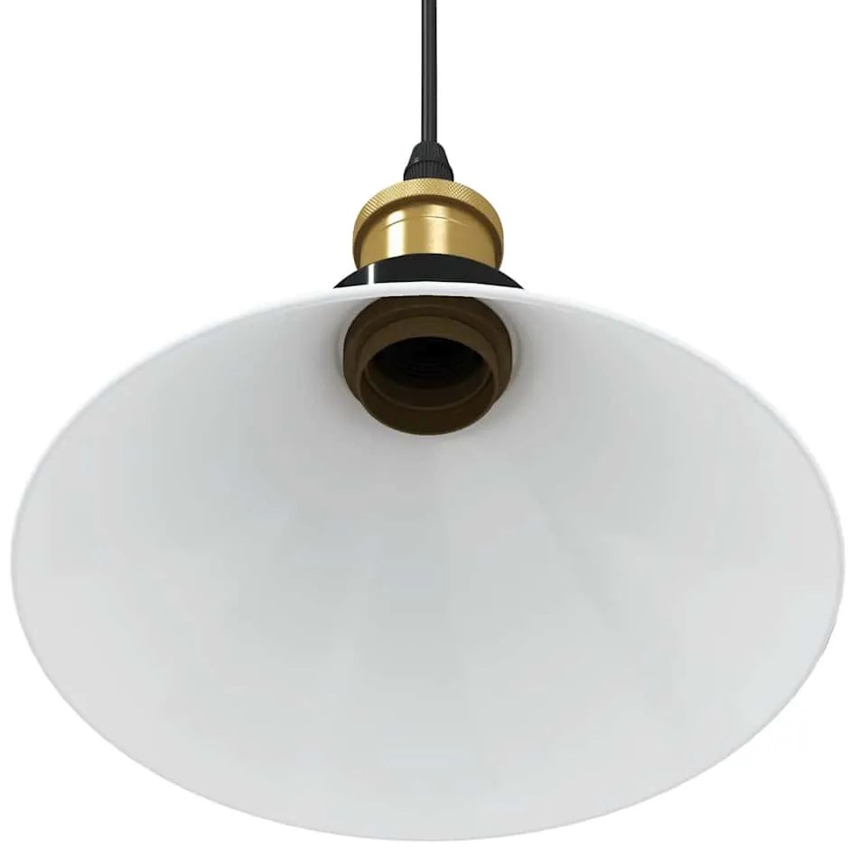 függőlámpa Magassága állítható E27 fényes fehér Ø 22 cm fém