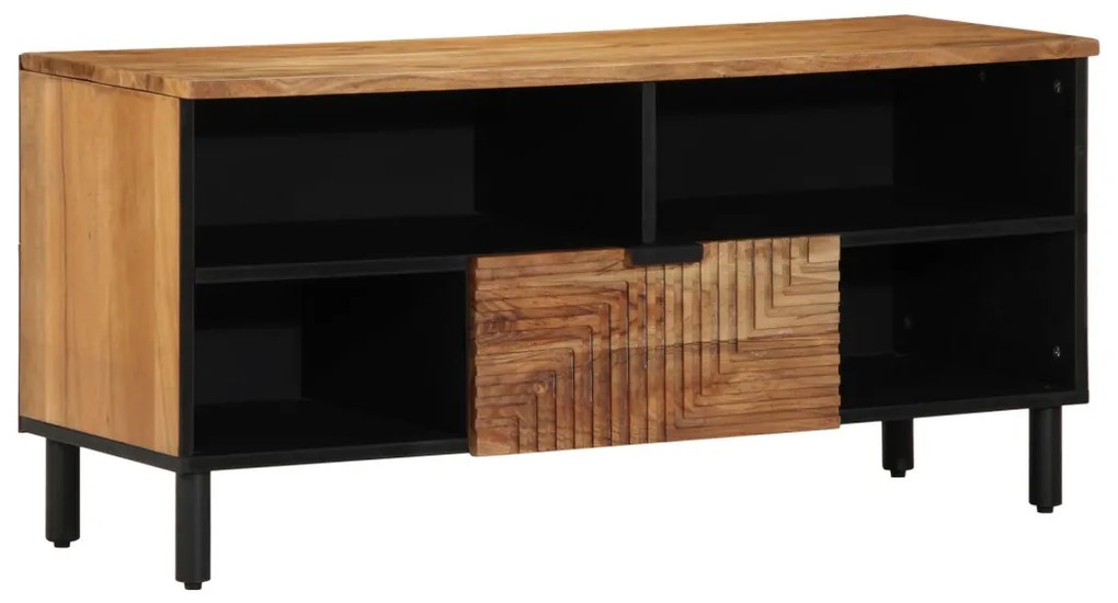 TV állvány 100x33,5x46 cm Tömör akácfából