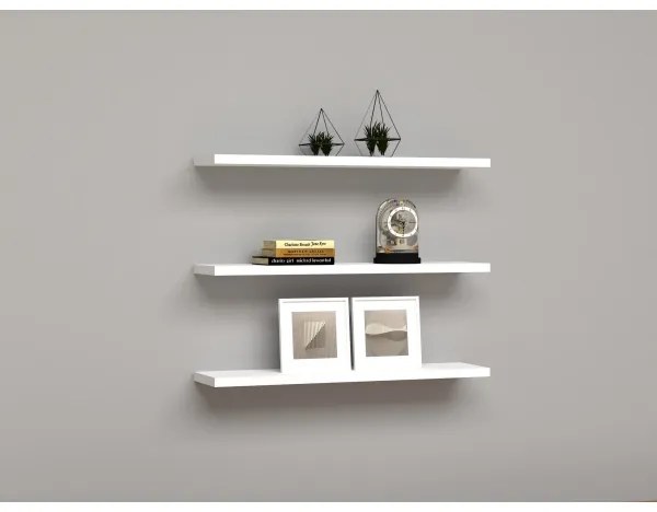 KÉSZLET 3x Fali polc BOSS fehér