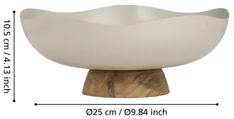 Eglo 427509 - Dekoratív tálca MONYWA átm. 25 cm bézs
