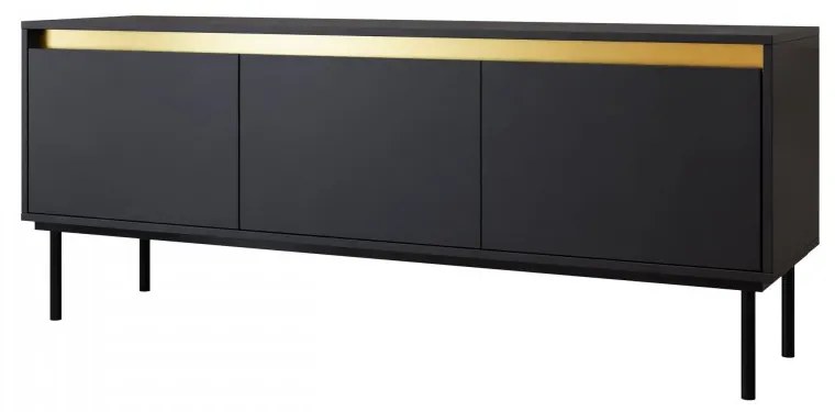 TV szekrény Gelean 3D (fekete + arany) . 1106217