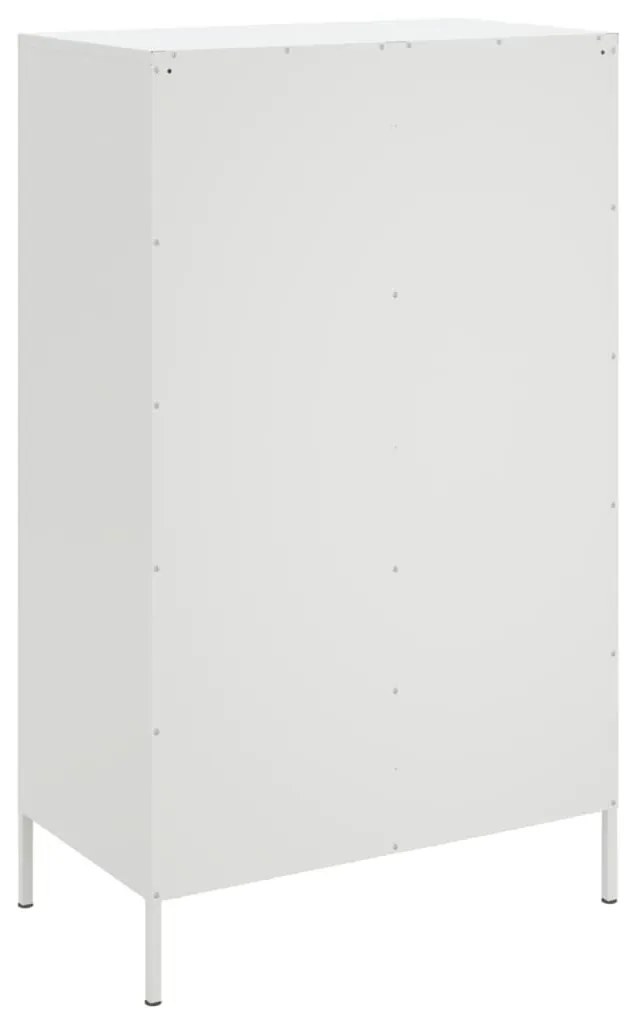 fehér acél magasszekrény 68 x 39 x 113 cm