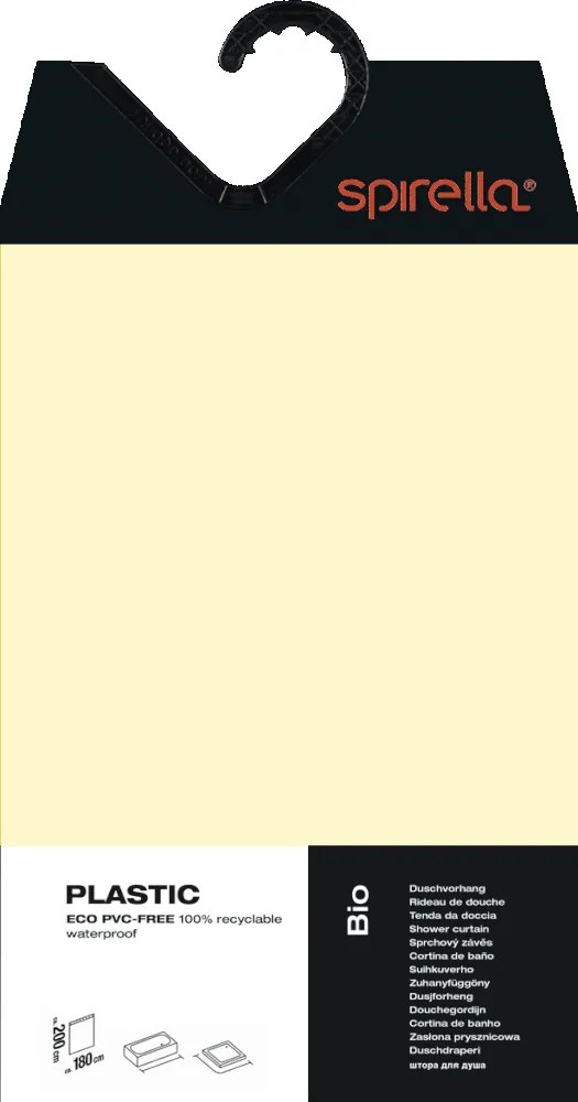 Zuhanyfüggöny 180x200 cm Bio – Spirella