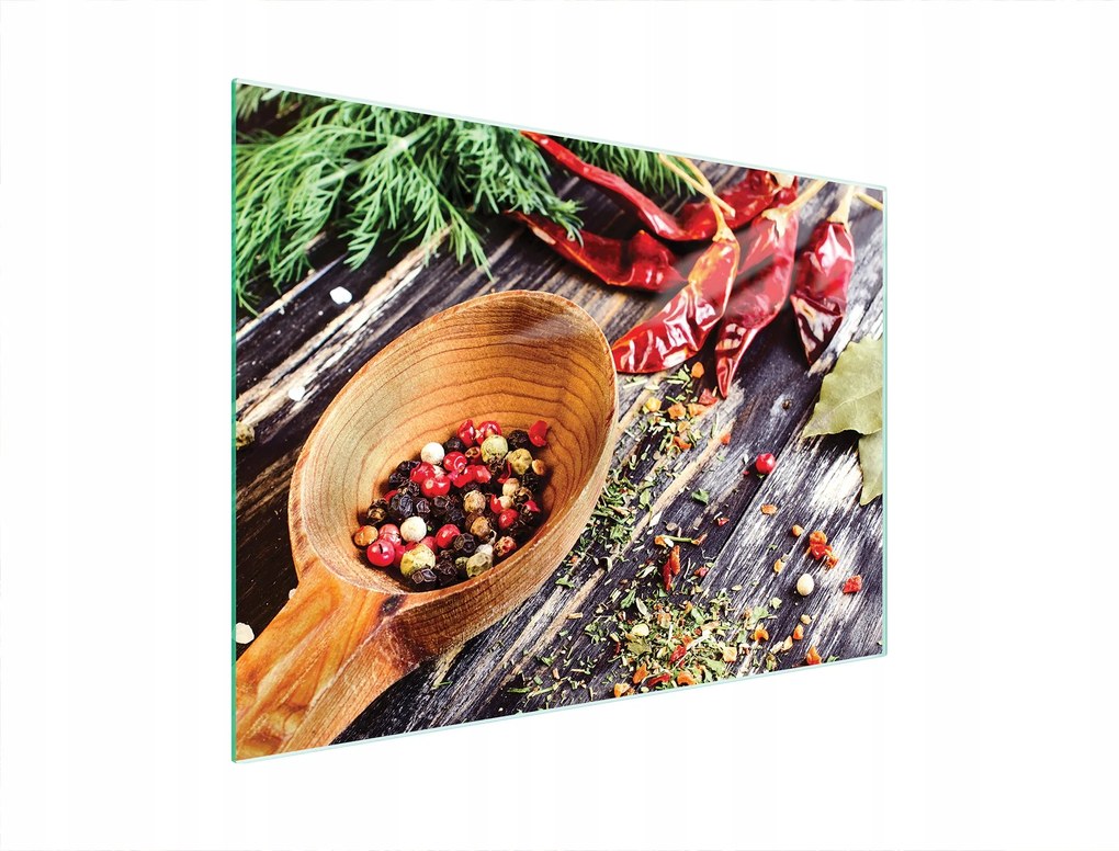 Üveg Vágódeszka 40x30 Fűszerek Edzett Üveg