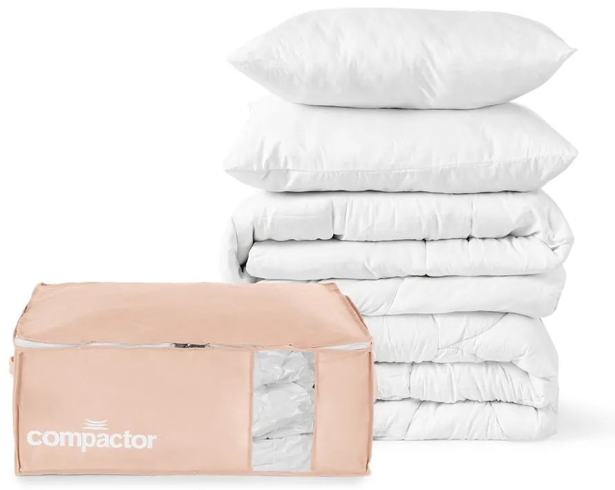 Vákuumos műanyag ruhatároló doboz 65x45x27 cm Pink Edition – Compactor