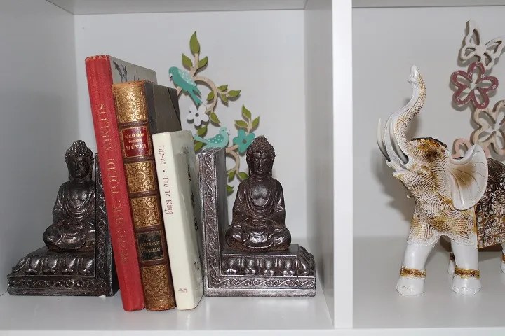 Könyvtámasz szett Buddha, régies hatású