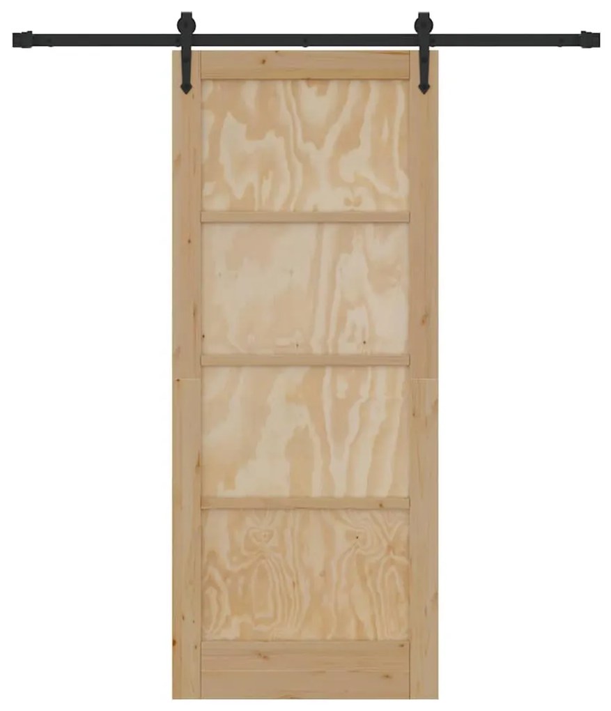 Csúszó ajtó Egyéb ORKDAL Természetes és fekete 83 x 202 cm