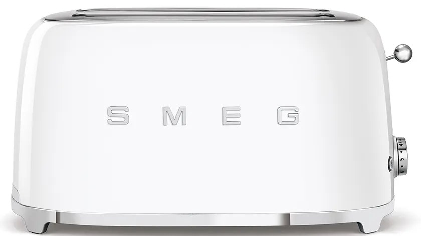 50-es évekbeli, Retro stílusú kenyérpirító, P2x2 fehér 1500W - SMEG