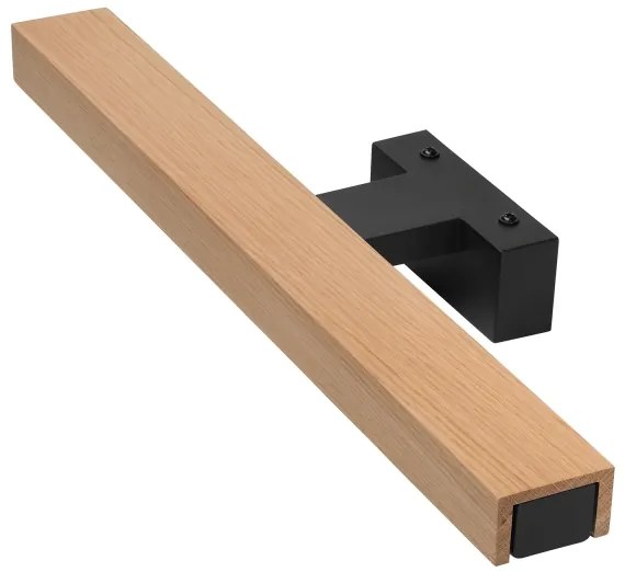 Brilagi-LED fürdőszobai tükörmegvilágítás WOODY MIRROR LED/8W/230V IP44 tölgy/fekete