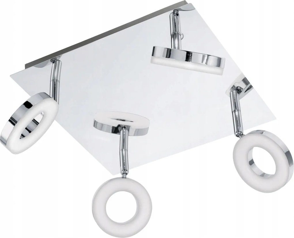 Mennyezeti spotlámpa szögletes Eglo ezüst