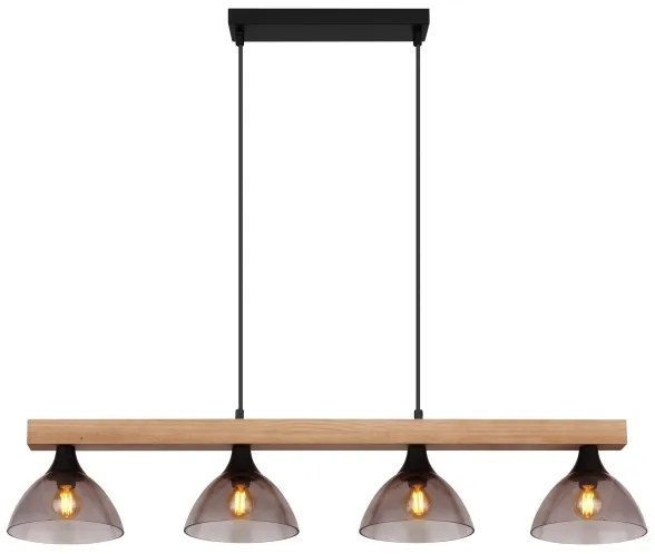 Globo 15544-4H - Csillár zsinóron LINDI 4xE14/15W/230V