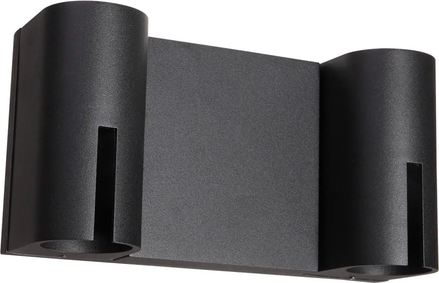 ITALUX 603-2-BK-9 ROVIGO Modern Kültéri Fali Lámpa Fekete LED IP44