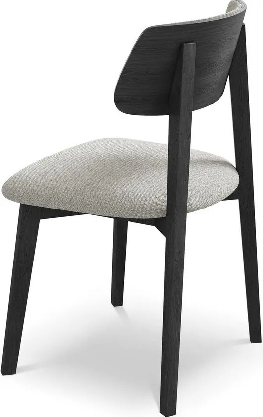 Világosszürke tömörfa étkezőszék Niu – Makamii