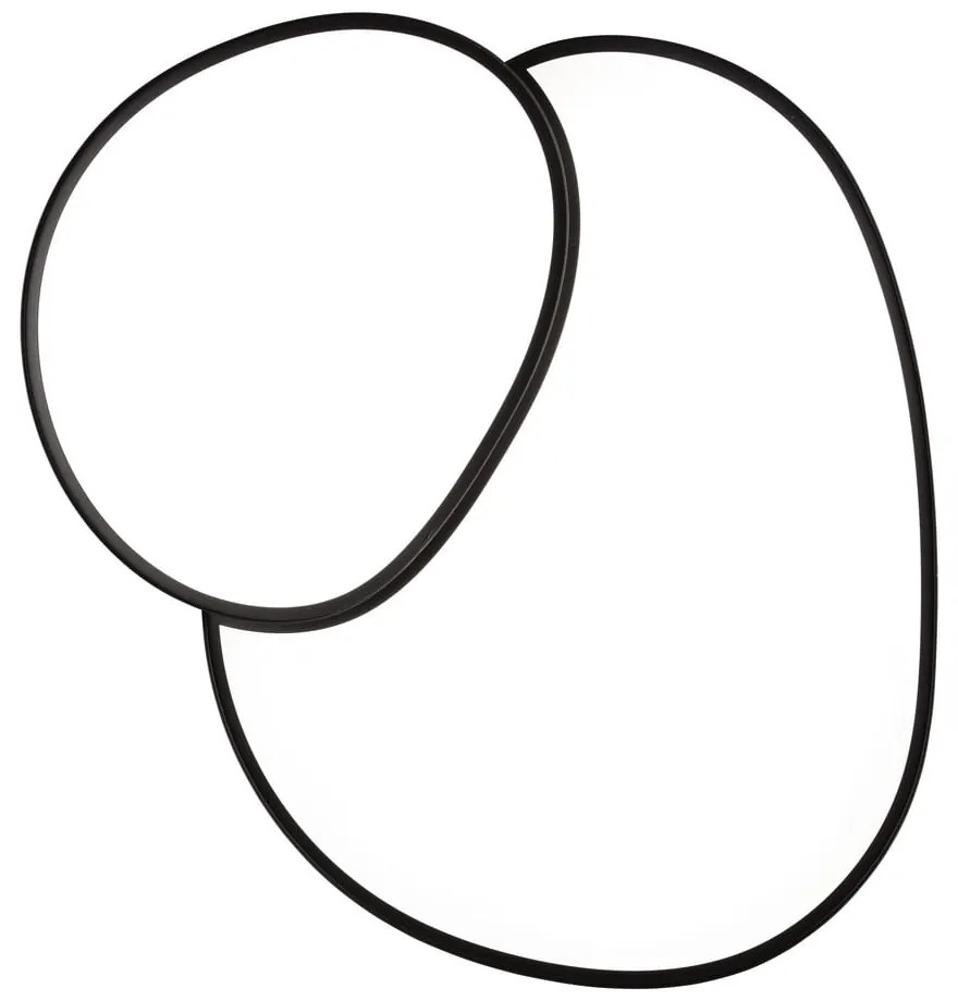 Fekete LED mennyezeti lámpa 63.5x77 cm Rise – Trio