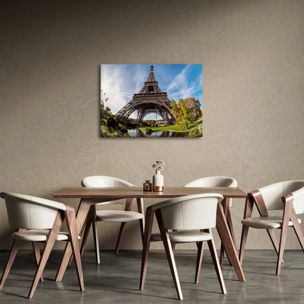Kép - Eiffel-torony színes (70x50 cm)