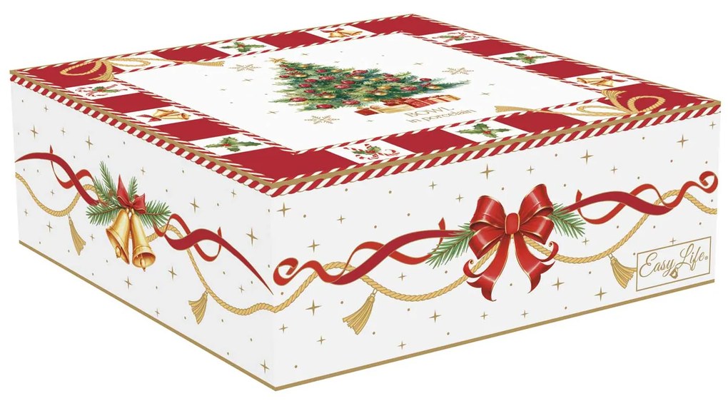 Karácsonyi porcelán csillag tál díszdobozban Christmas Tale Ø 15 cm