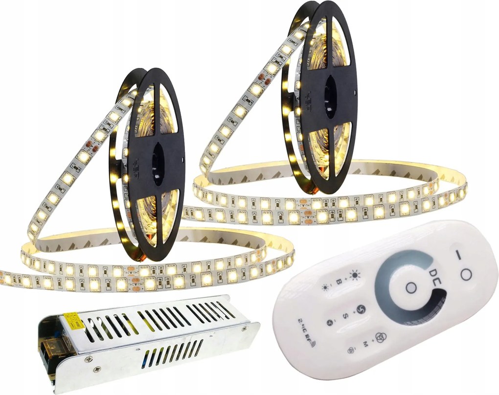 Led szalag szett 5050 IP20 10M fehér Meleg Érintés