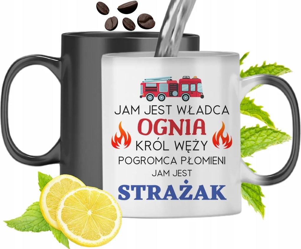 Mágikus Bögre Tűzoltóknak Színváltós Nyomtatott Fényképpel