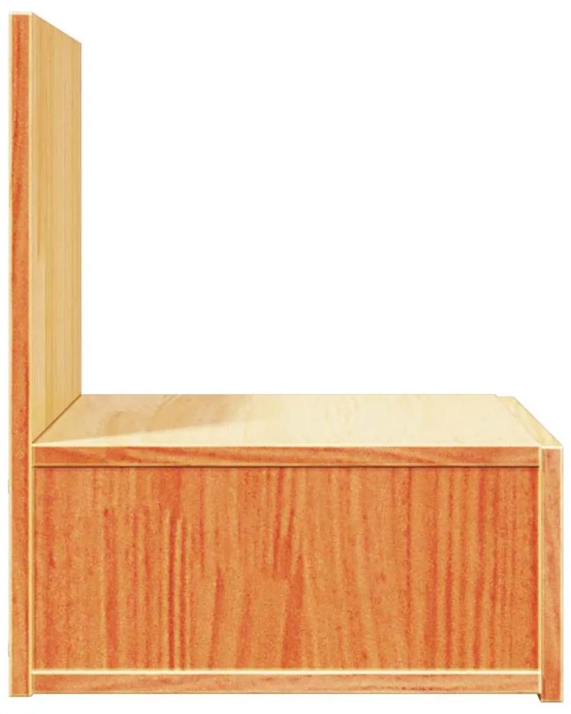Éjjeli asztal 2 pcs Viaszbarna 42 x 32.5 x 40 cm Tömör fenyőfa