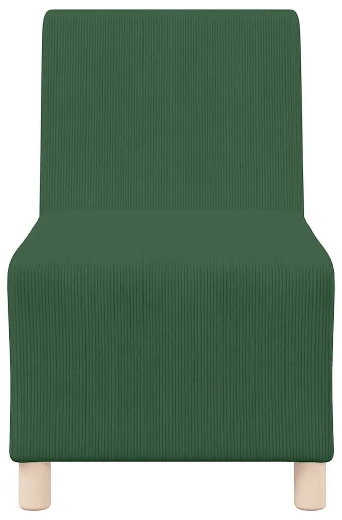 dzsungel zöld kordbársony szövet kanapéfotel 55 cm