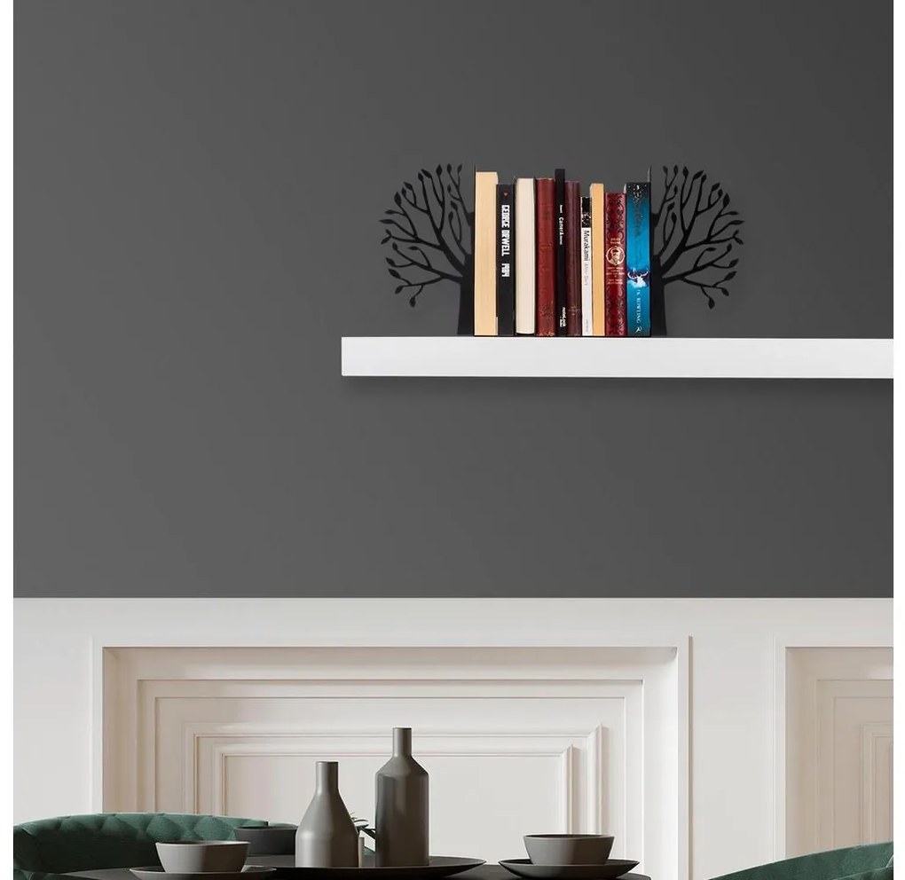 Könyvtámasz 22x44 cm fekete