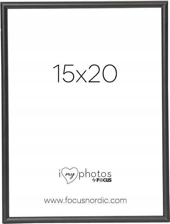 Can-Can Fekete Alumínium Képkeret 15x20 cm