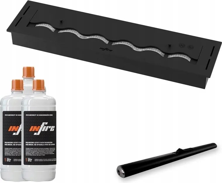 Biokandalló fekete Égő 800mm Hullám biztonságos