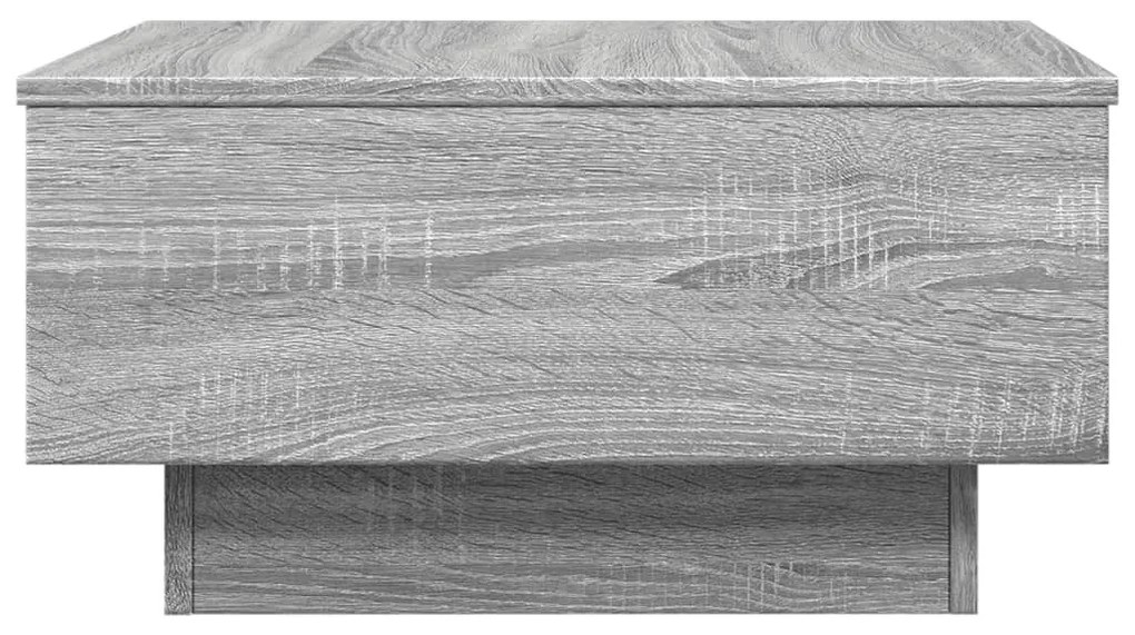 Szürke sonoma színű szerelt fa dohányzóasztal 60 x 45 x 31 cm