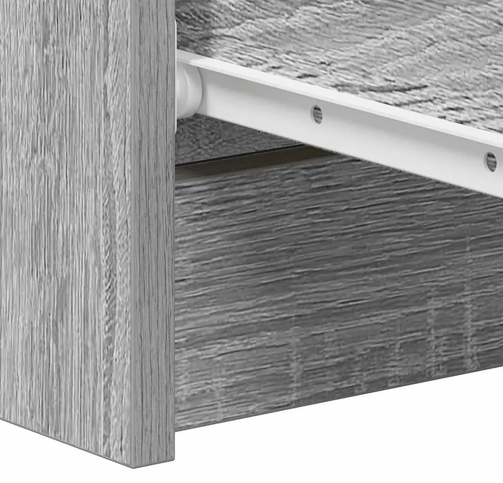 szürke sonoma színű szerelt fa tálalószekrény 60 x 35 x 98,5 cm