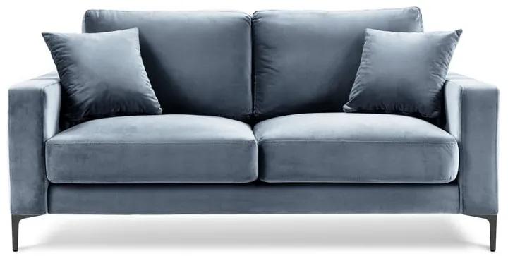 Harmony világoskék bársony kanapé, 158 cm - Kooko Home