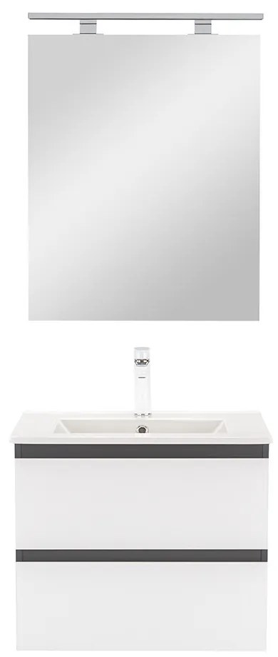 Vario Forte 60 komplett fürdőszoba bútor antracit-fehér