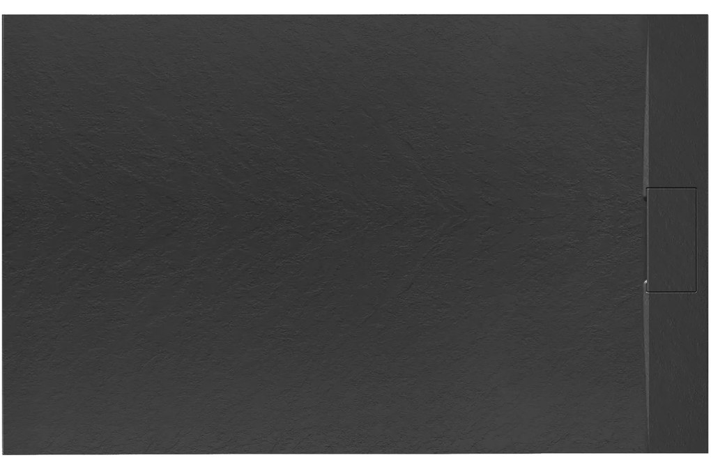 Zuhanytálca Bazalt Black 80x100