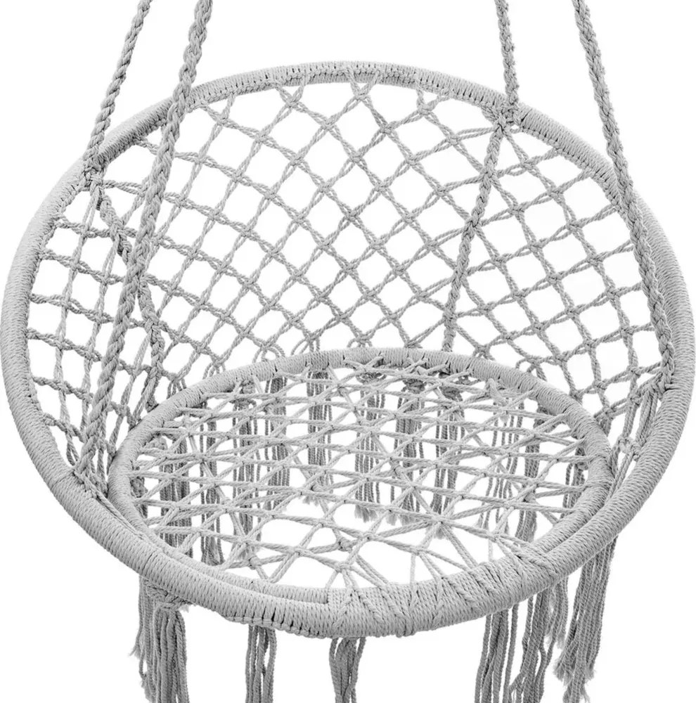 Szürke függőszék KOLUMBIA párnával