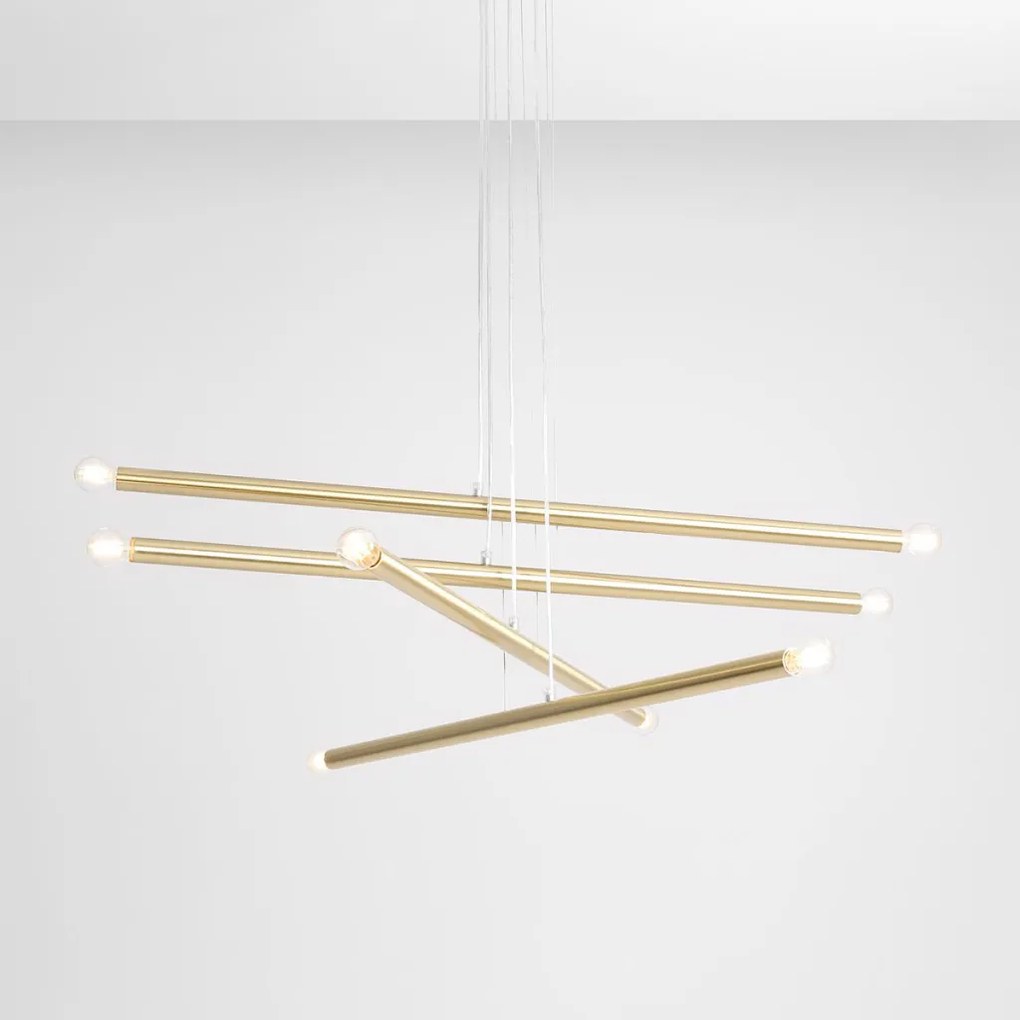 ALDEX 1072P40 TUBO Modern Led Függesztett Lámpa Sárgaréz E14 IP20