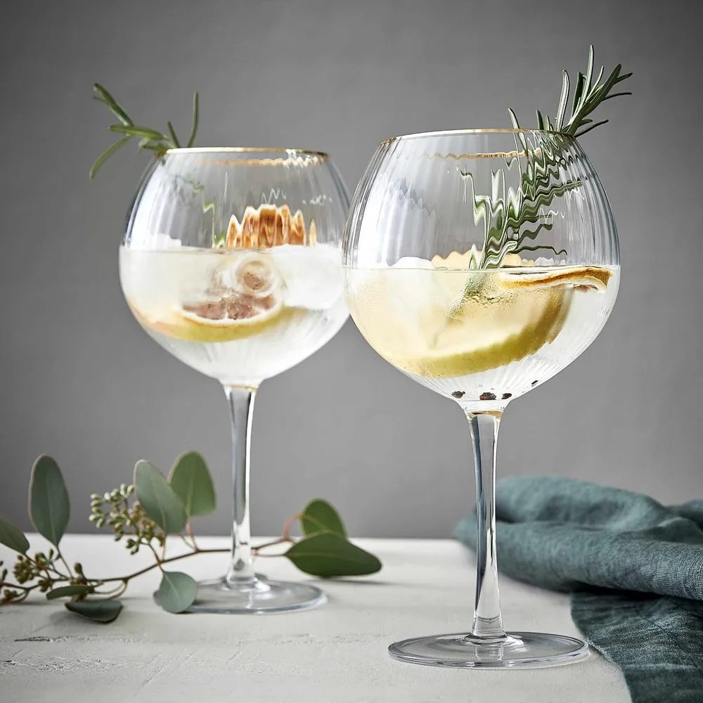 GOLDEN TWENTIES Gin Tonic pohár, 650ml, 4 db-os készlet