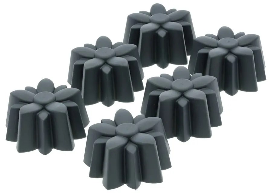 Szilikon sütőforma szett muffinhoz, 6 db-os ø 7 cm Flower – Blomsterbergs