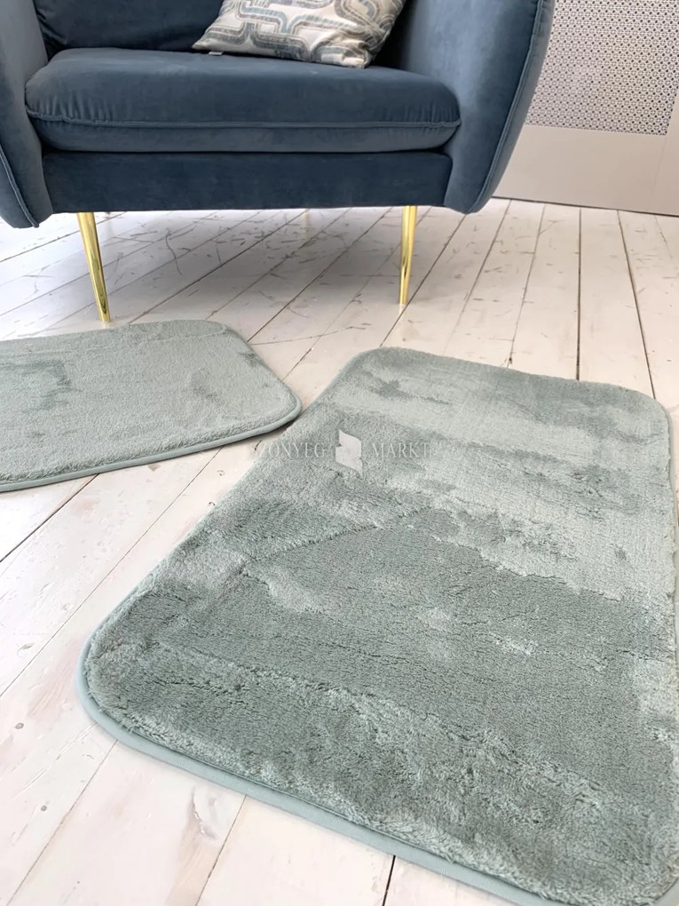 Royal Shaggy fürdőszobai szőnyeg szett Green (Zöld) 50x80 és 50x40