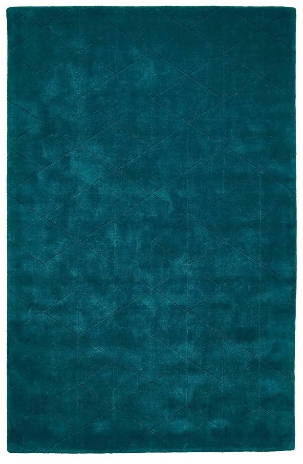 Kasbah smaragdzöld gyapjú szőnyeg, 150 x 230 cm - Think Rugs