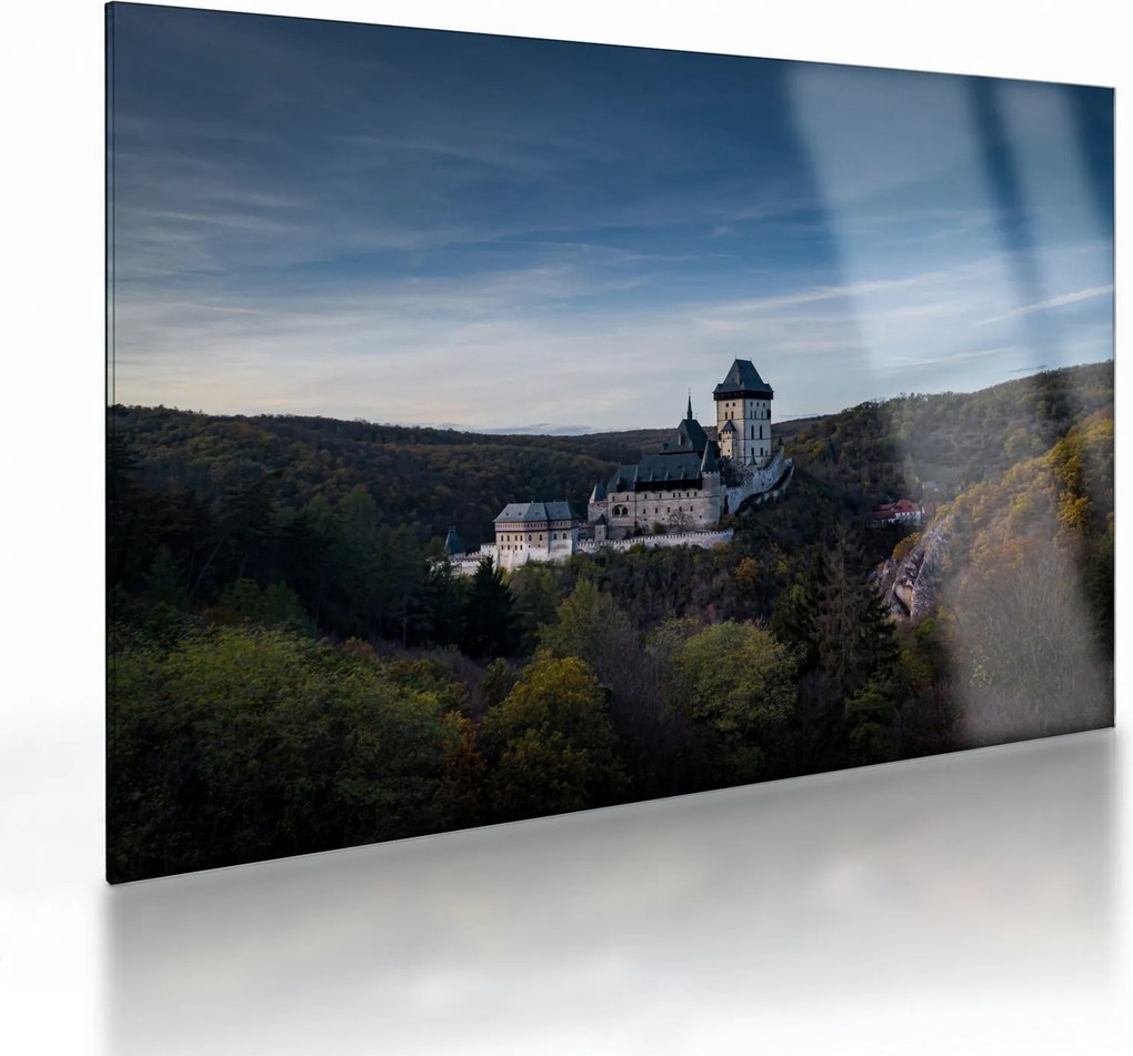 Karlstejn képe (üvegen) (70x50 cm)