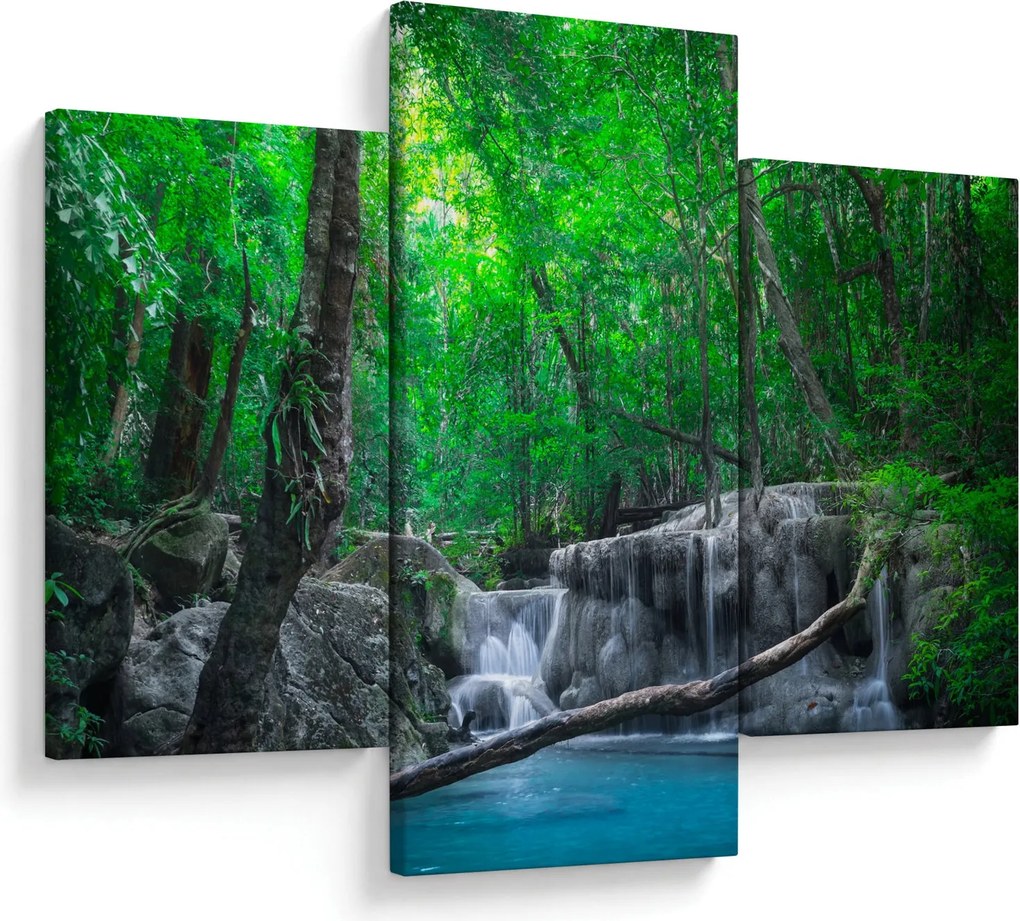 Kép - Erawan vízesés, Kanchanaburi, Thaiföld (90x60 cm)