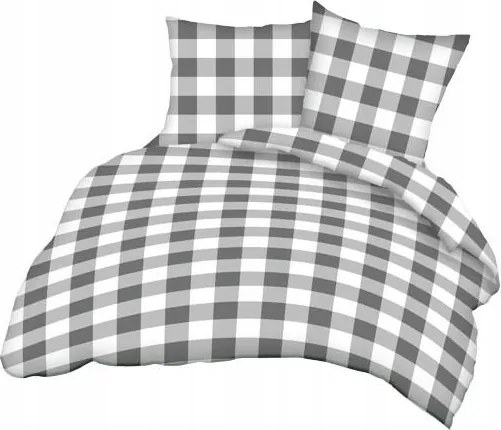 Fakéreg párnahuzat 50x60 szürke fehér kockás